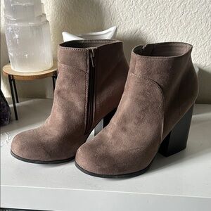 Brown Suede Ankle Boots